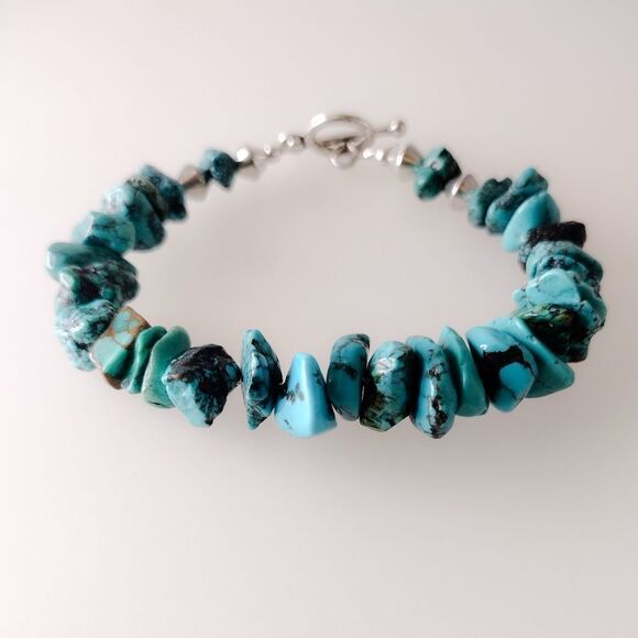 Turquoise Nugget Bracelet - Picture 3 of 5
